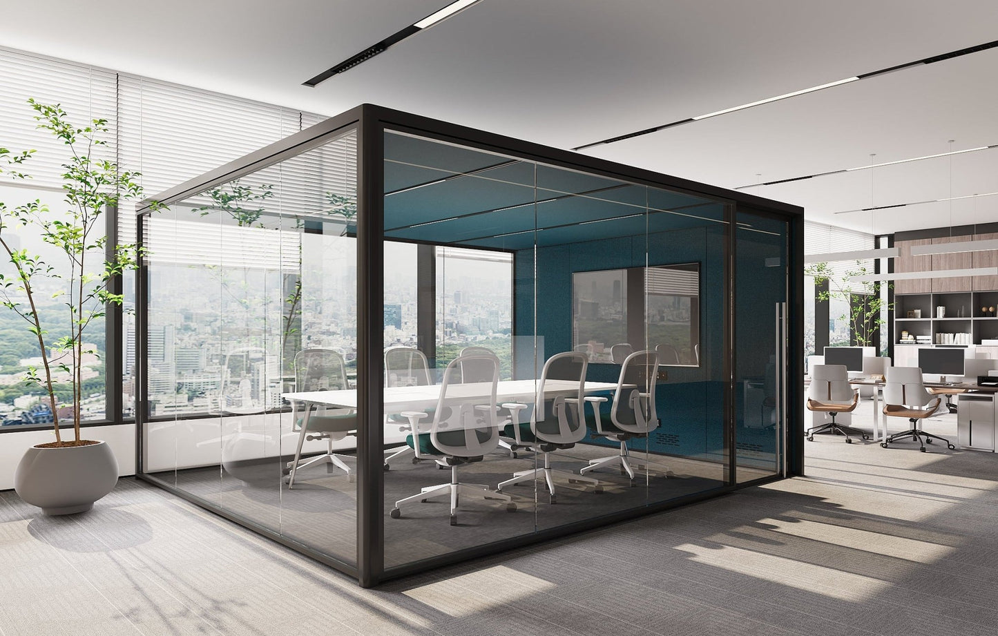 CUBE Room-in-Room large indoor office pod 15.0m² by Workpod Australia