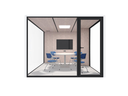 Cube room-in-room modular office pod small 8.6m² brainstorm office by Workpod Australia