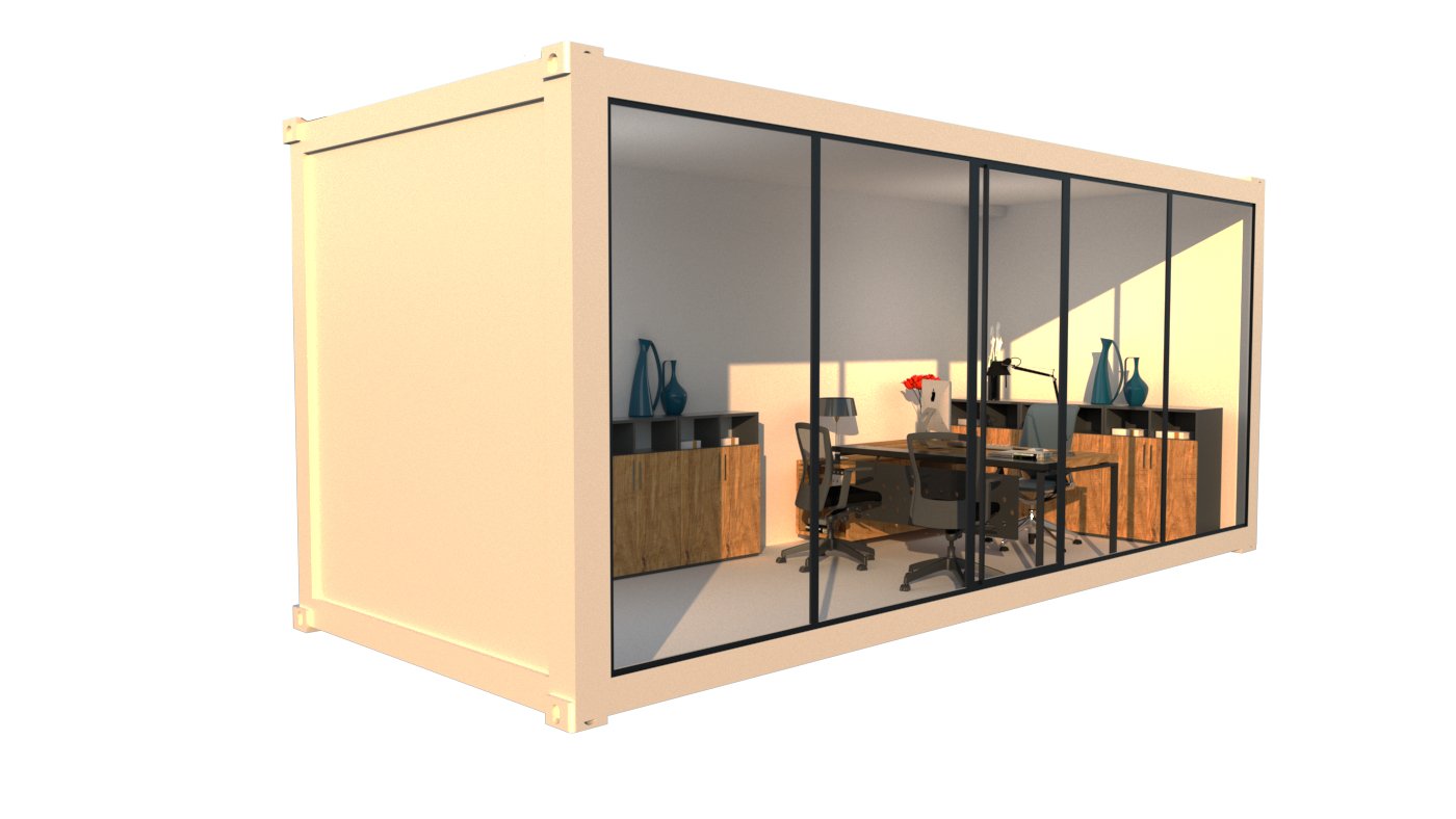 Padstow large affordable outdoor office pod 12.4m² with glass panels by Workpod Australia