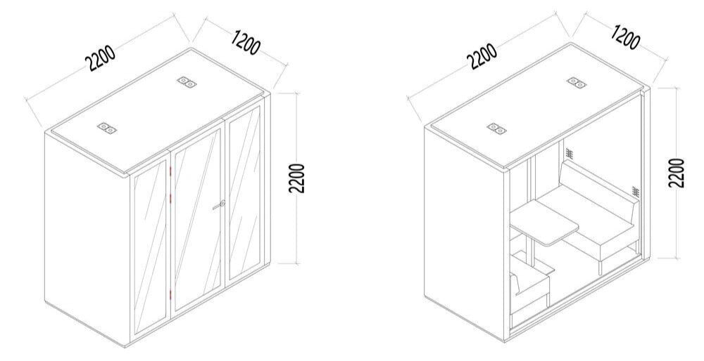 Paxton Pod - Medium 2.6 SQM 2 - 4 Seater from $13,899 AUD - Other