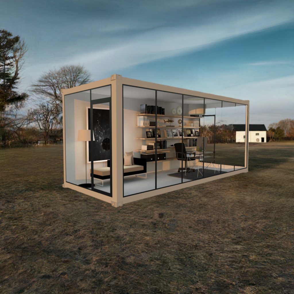 Windowless Work Pod Piper Glass Wall Outdoor Office Pod Large 12.4m² | Workpod Australia