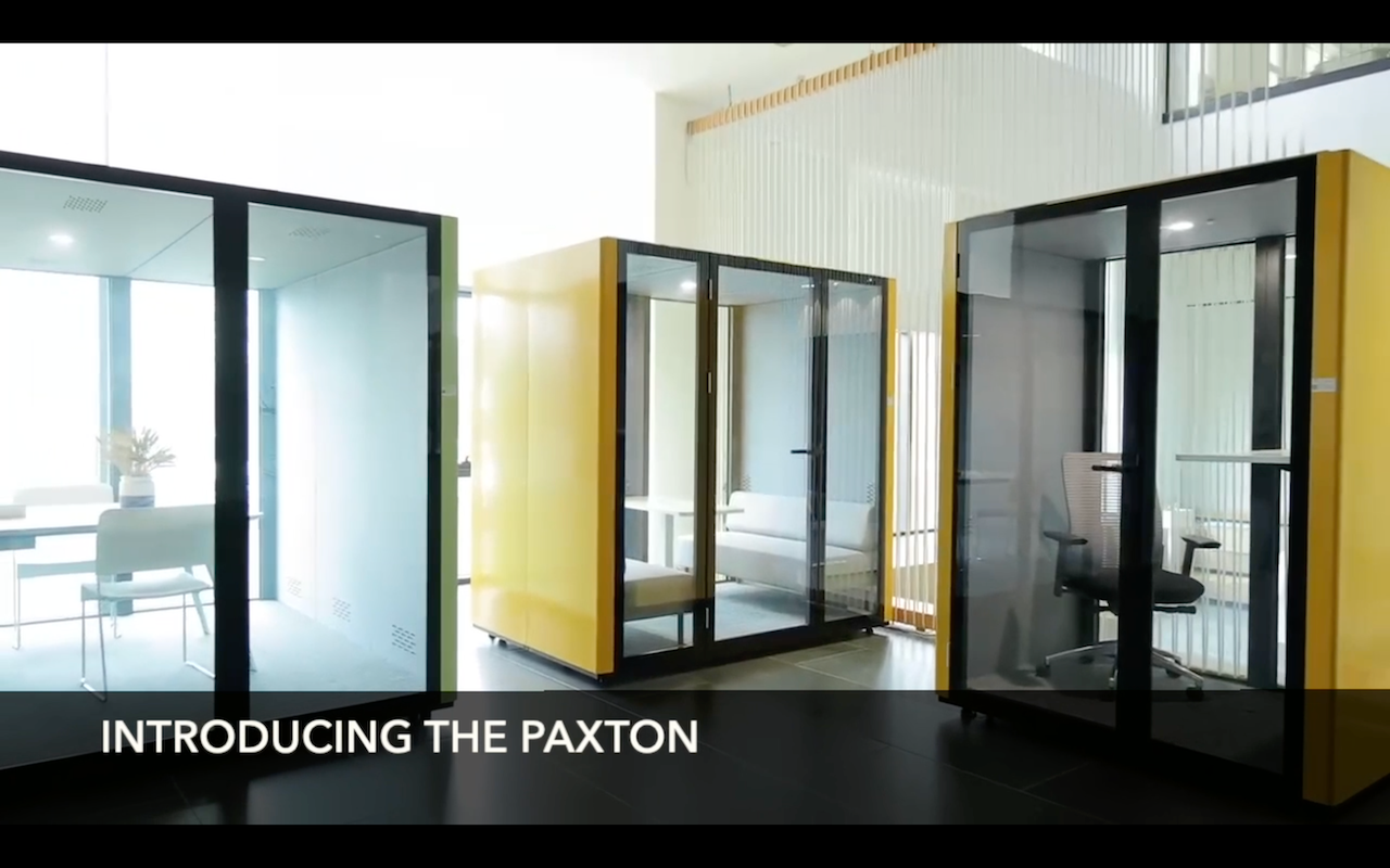 Load video: Introduction video for the Paxton range of internal office pods by Workpod